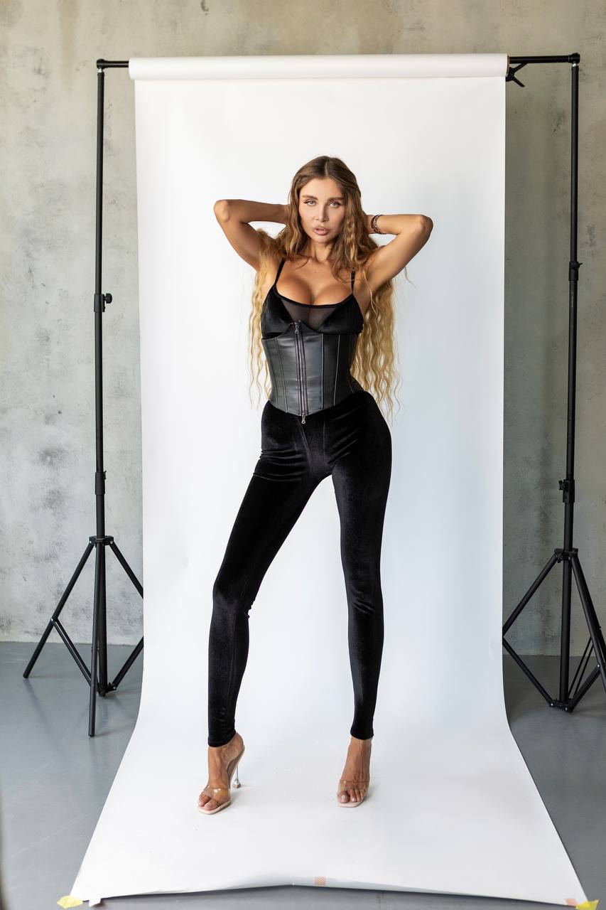 Топ Gofitwomen&Aysina Black Velvet Leggings