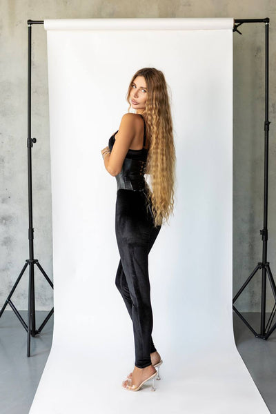 Топ Gofitwomen&Aysina Black Velvet Leggings